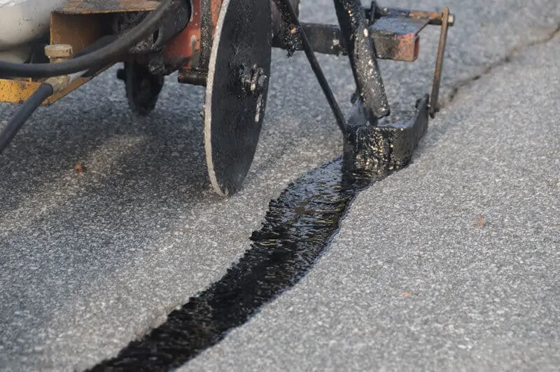 Crack Sealing work example 5
