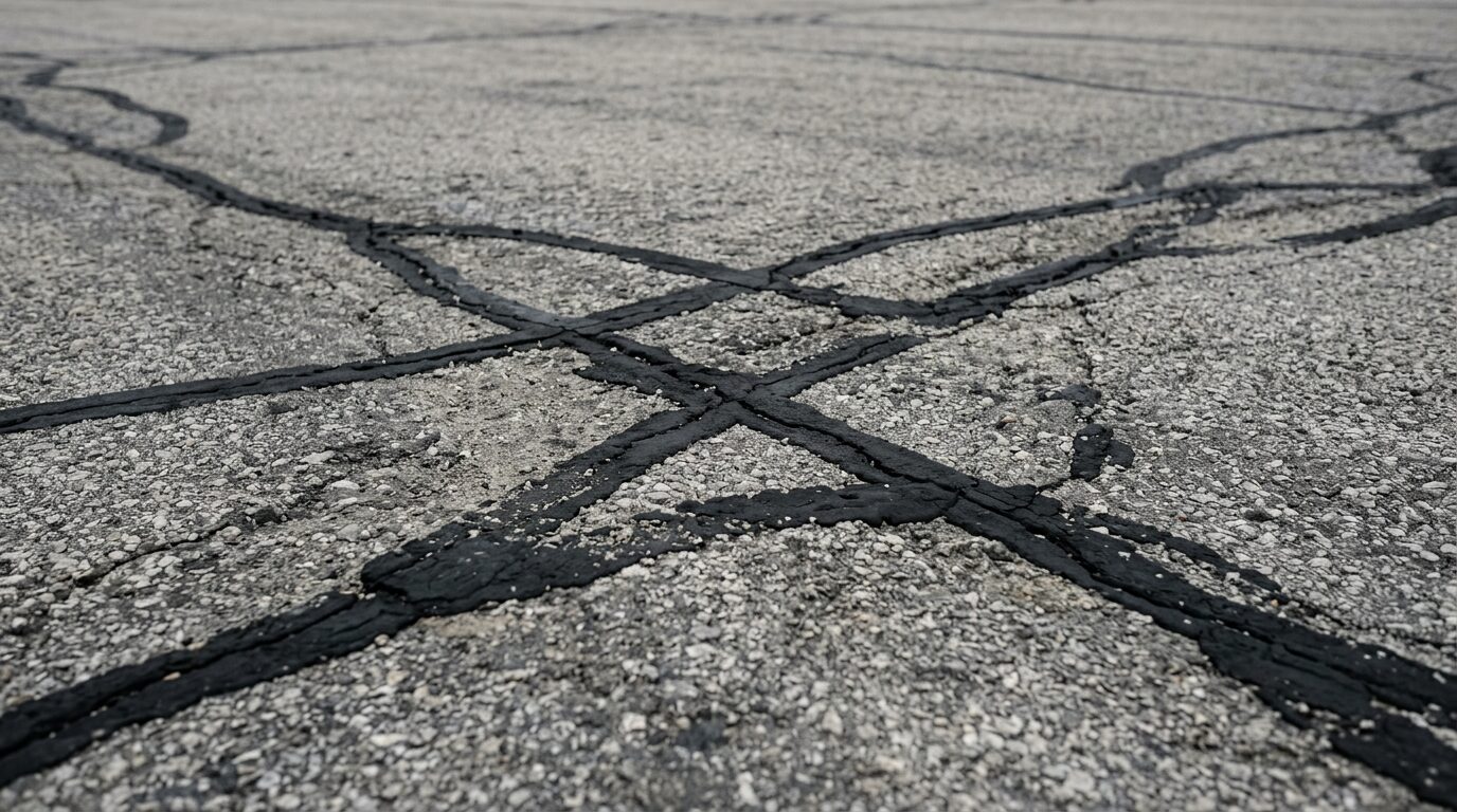 Crack Sealing work example 3